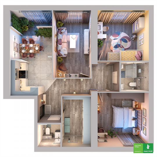 3-к. квартира, 95,4 м², 4/11 эт.