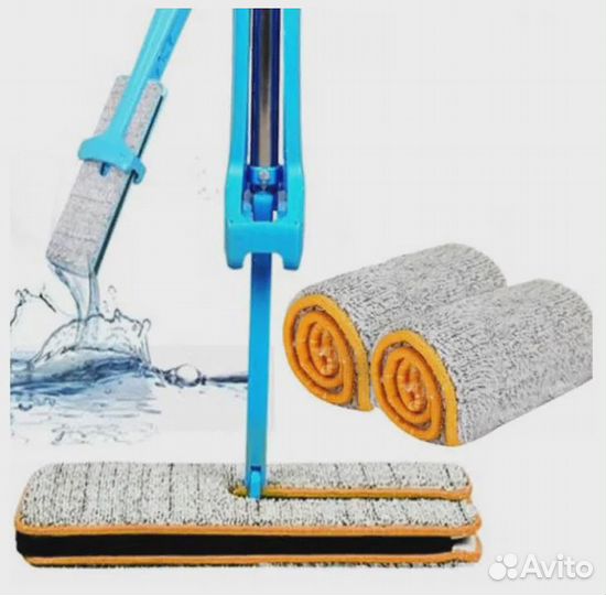 Двухсторонняя самоотжимающаяся швабра Switch Clean