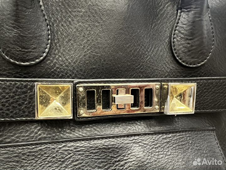 Сумка женская натуральная кожа черная