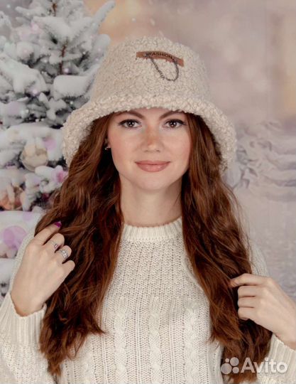 Панама зимняя меховая женская