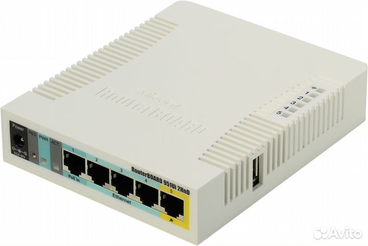 WiFi роутер (маршрутизатор) MikroTik RB951Ui-2HnD