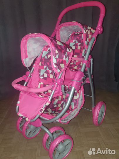 Кукольная коляска для двойни