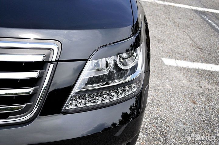 Накладки на фары (Реснички) на Kia Mohave