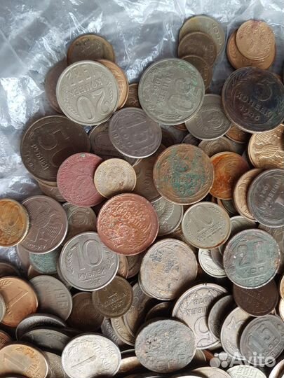 Монеты СССР и РФ (около 330 шт) года 1924-1993