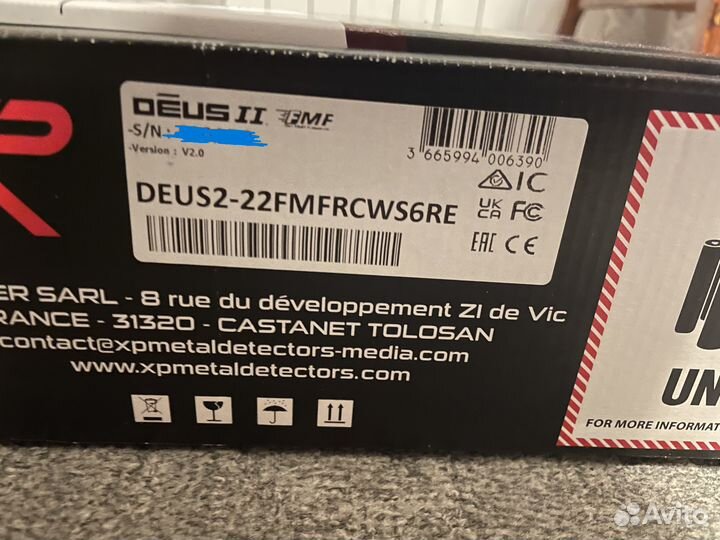 Металлоискатель XP Deus 2, 22FMF, WS6