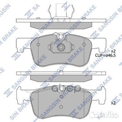 Колодки торм.дисковые Hi-Q BMW 116i (F20) 15