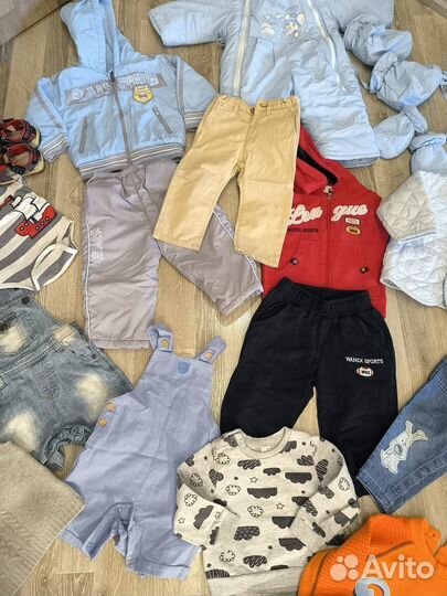 Вещи пакетом на мальчика 74-80