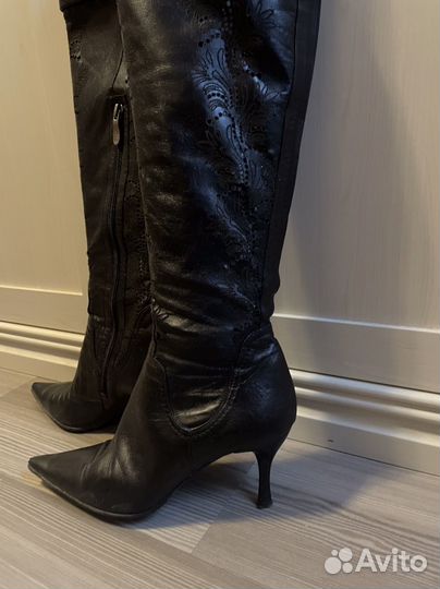 Сапоги из натуральной кожи