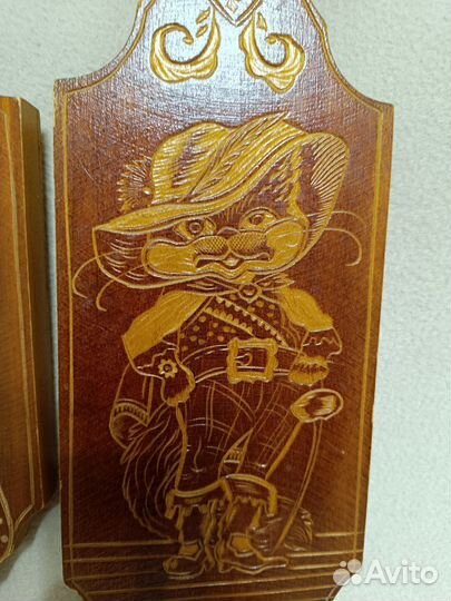 Доски резные декоративные 3 кота мушкетера