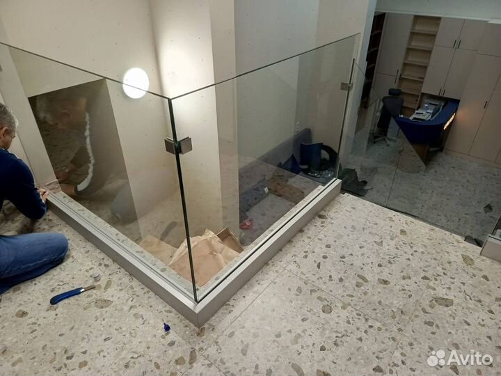 Ограждения для балконов Перила из стекла