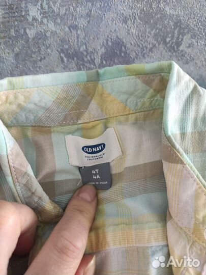 Рубашки, брюки х/б новые 4-6 л