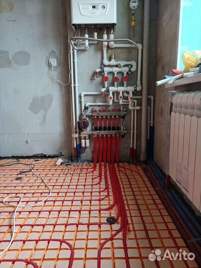 Услуги.Сантехник, отопление, теплые полы,водопрово