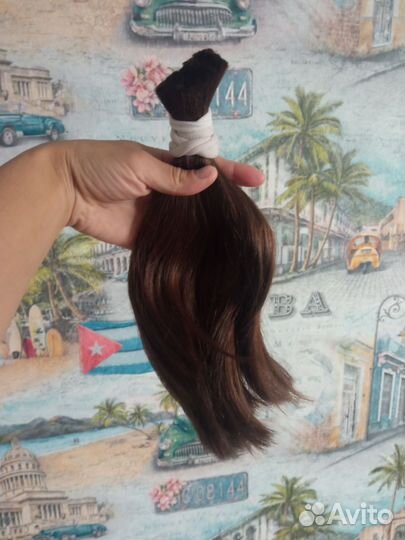 Волосы натуральные срез 30 см