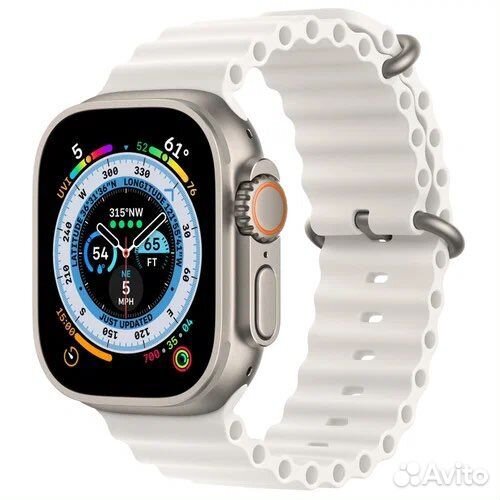 Apple Watch Ultra, 49mm Titanium, White, идеал