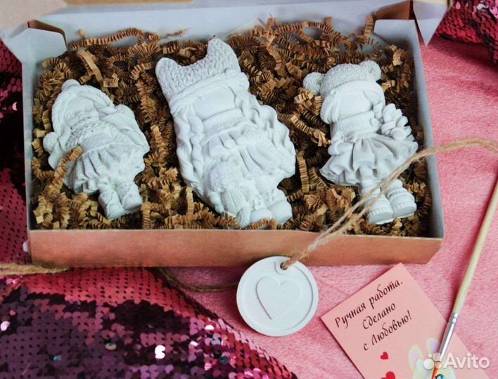 Куколки из гипса для раскрашивания