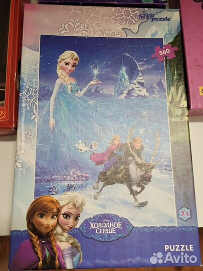 Пазлы простые и 3D переливающиеся