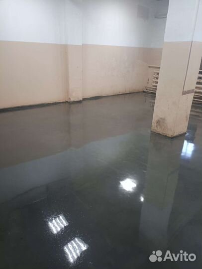 Промышленные бетонные с топпингом полы