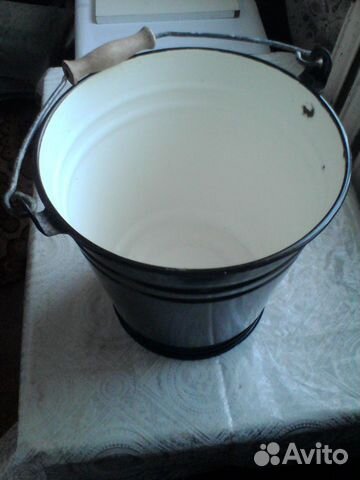 Ведро с крышкой эмалированное, капроновое СССР