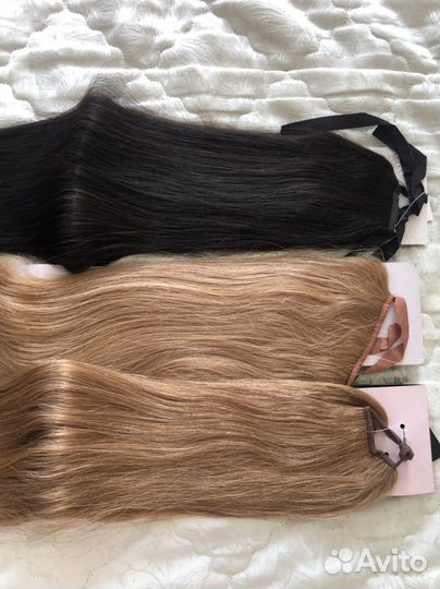 Хвост на ленте натуральный 70 см