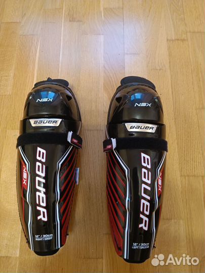 Щитки хоккейные, Бауэр, 12 размер