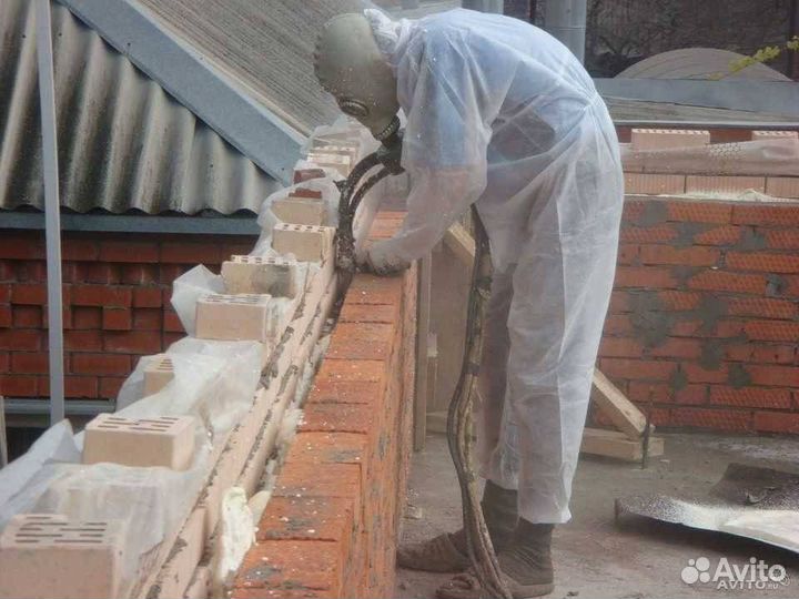 Утепление пенополиуретаном заливка в межстеновое п