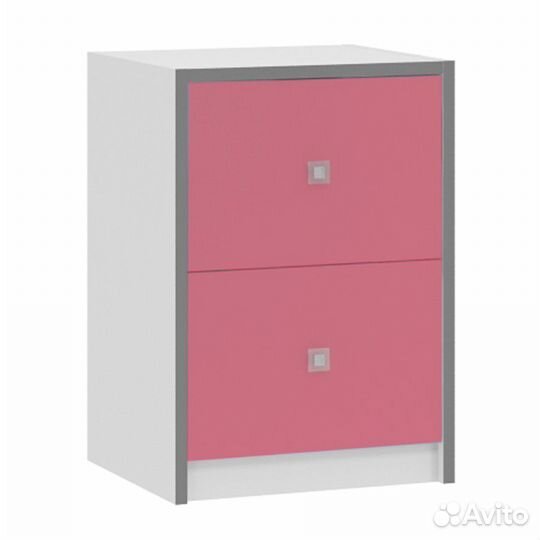 Тумба 24.3 Дельта-Сильвер розовый