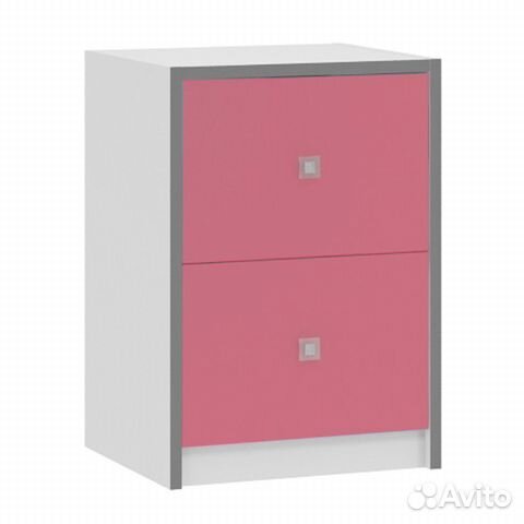 Тумба 24.3 Дельта-Сильвер розовый