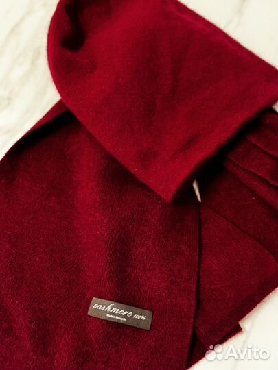 Шарф и шапка из кашемира