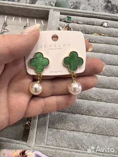 Серьги из медицинской стали, иглы из серебра 925