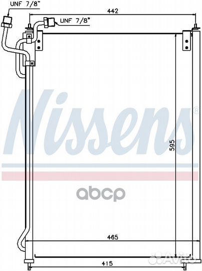 Радиатор кондиционера Mercedes Axor A0005001254