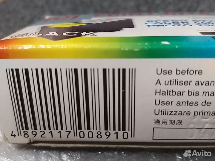 Картридж чёрный для принтера epson stylus color