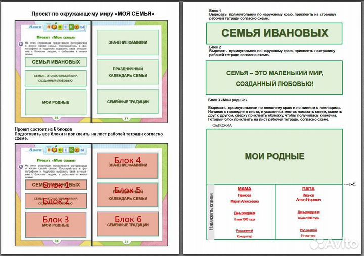 Готовые проекты 1класс окружающий мир Школа России