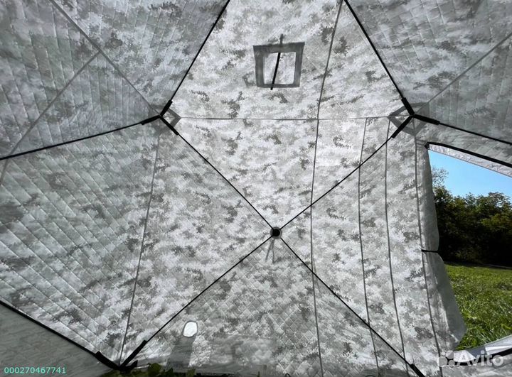 Согревающий уют зимней палатки-куба