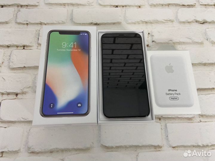iPhone X 256 gb серебро А1301