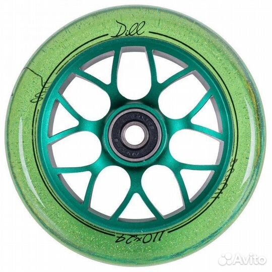Колесо для самоката X-Treme 110*24мм, Dill, green