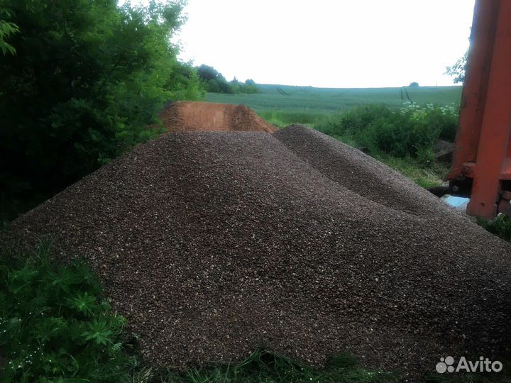 Щебень гравийный с доставкой