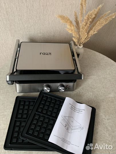 Электрогриль / Вафельница 2 в 1 / Новый