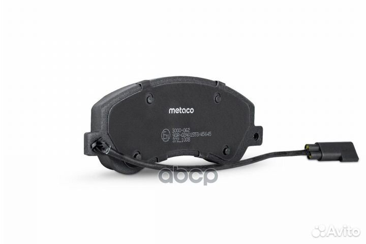 Колодки тормозные передние к-кт '3000-062 metaco