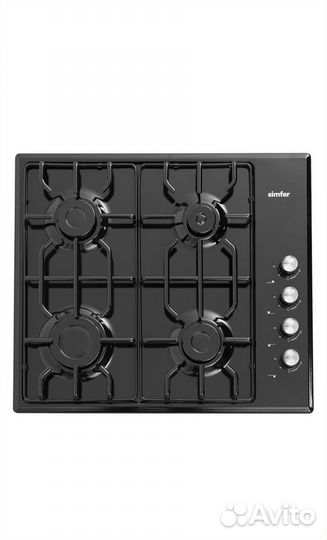 Встраиваемая варочная панель газовая черная новая