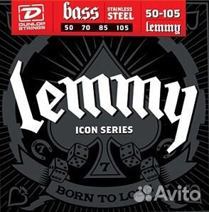 Струны бас 50-105 Dunlop LKS50105 Lemmy Signature