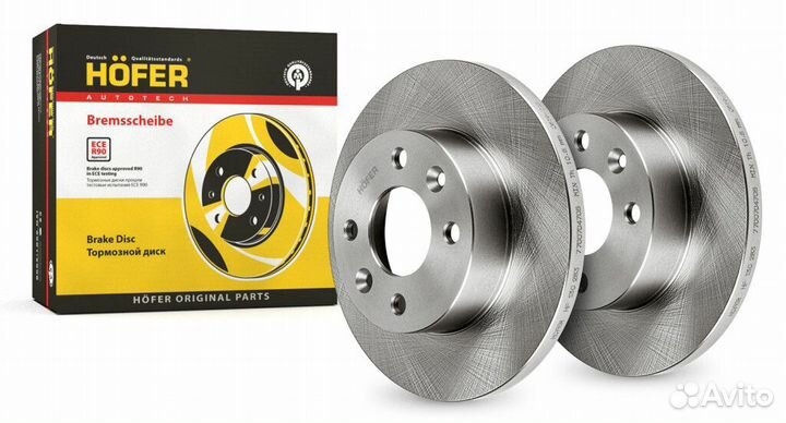 Диск переднего тормоза hofer HF 130 283