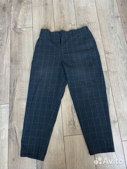 Штаны в клетку от Pull&Bear, размер L