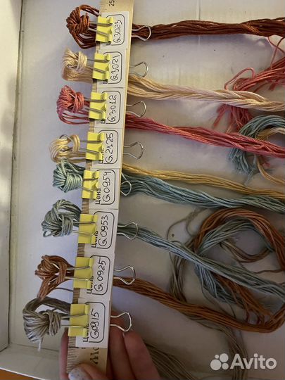 Нитки мулине dmc и гамма