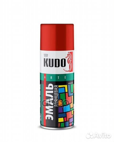 Эмаль универсальная глубоко-зелёная kudo 520 мл
