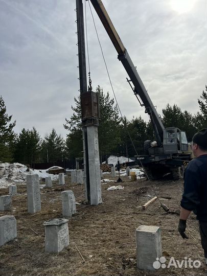 Забивка жб свай