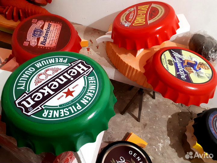 Бутылочная крышка 40 см (муляж)