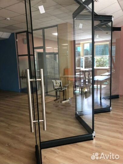 Безрамное остекление гармошка