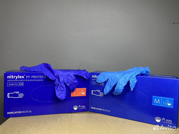 Перчатки нитриловые одноразовые