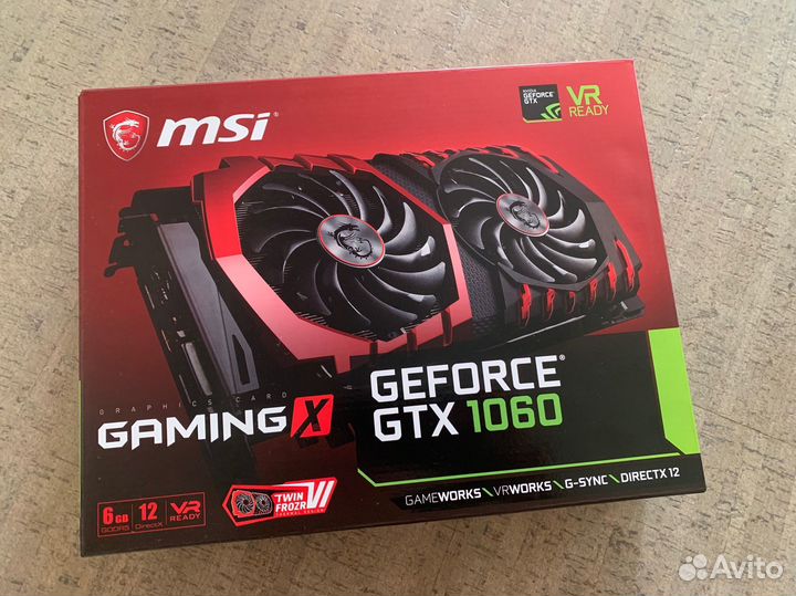 Видеокарта msi gtx 1060 6gb