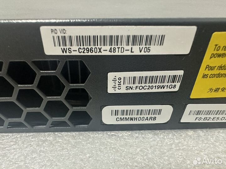 Коммутатор Cisco WS-C2960X-48TD-L